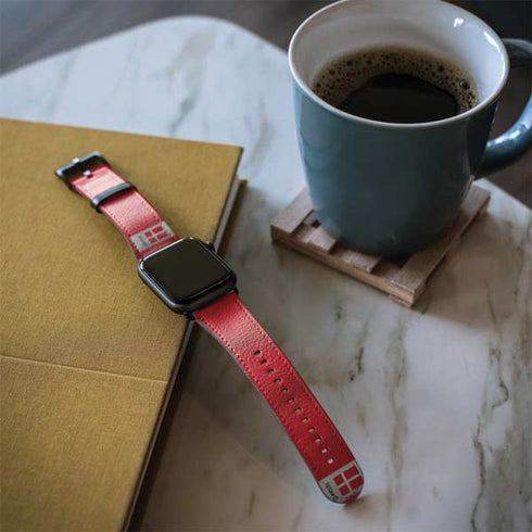 Denmark Soccer Flag Apple Watch Band 42-44mm